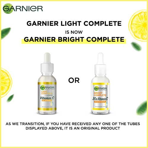 Garnier Light Complete is now Garnier Bright Complete